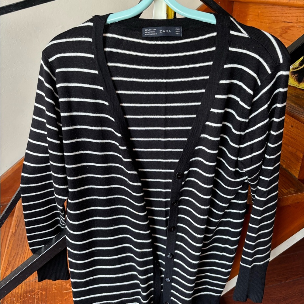Zara Monochrome Striped Knitwear